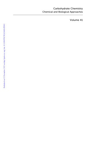 Carbohydrate chemistry. Volume 41