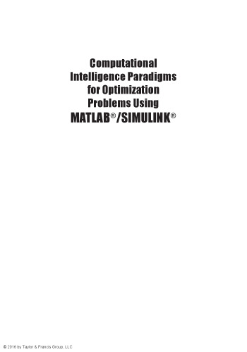 Computational intelligence paradigms for optimization problems using MATLAB/SIMULINK
