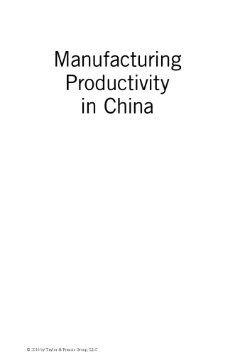 Manufacturing productivity in China