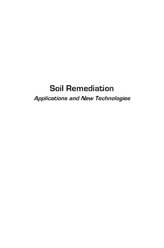 Soil remediation : applications and new technologies