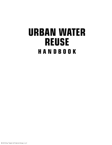 Urban water reuse handbook