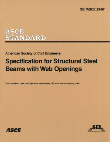 Specification for structural steel beams with web openings