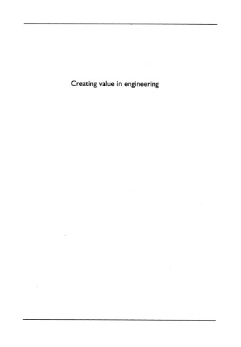 Creating value in engineering