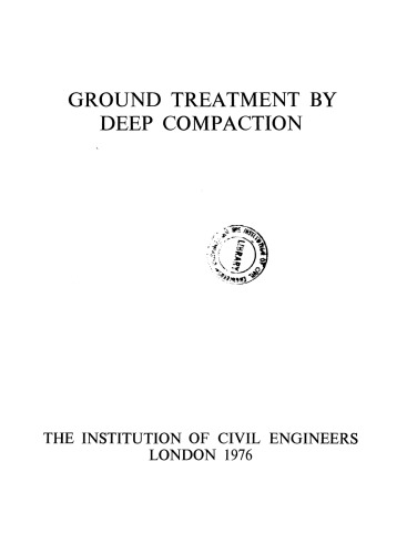 Ground treatment by deep compaction