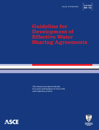Guideline for development of effective water sharing agreements