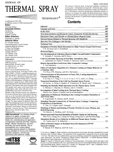Thermal spray 2006 : building on 100 years of success : Proceedings of the 2006 International Thermal Spray Conference : May 15-18, 2006, Seattle, Washington, USA