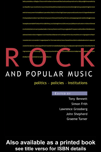 Rock and popular music : politics, policies, institutions