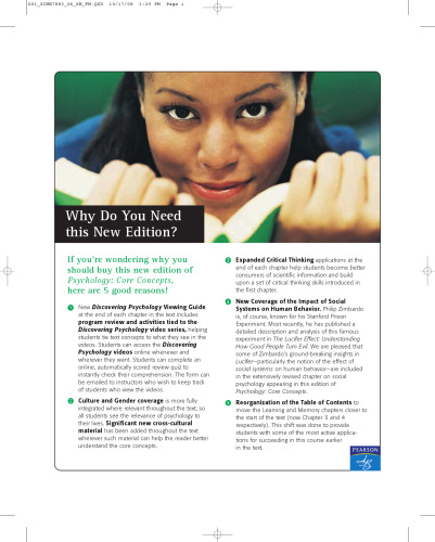 Psychology : core concepts