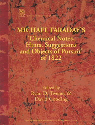 Michael Faraday's 'Chemical notes, hints, suggestions, and objects of pursuit' of 1822