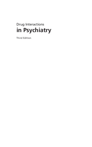 Drug interactions in psychiatry