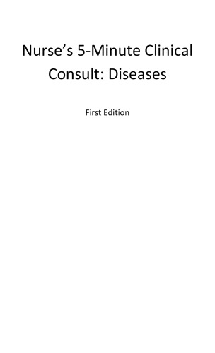 Nurse's 5-minute clinical consult. Diseases
