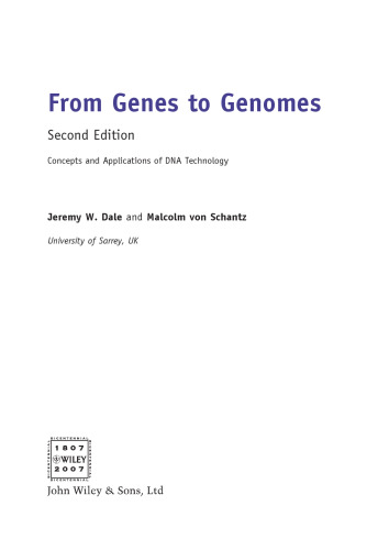 From genes to genomes : concepts and applications of DNA technology