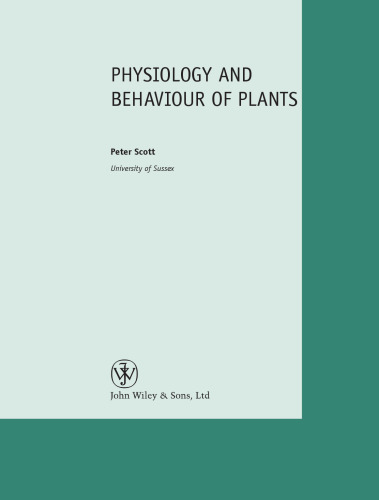 Physiology and behaviour of plants