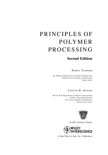 Principles of Polymer Processing