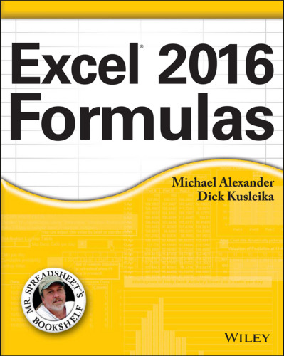 Excel 2016 formulas