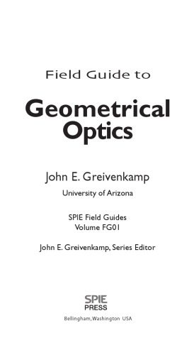 Field guide to geometrical optics