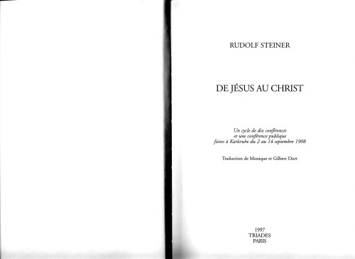 De Jésus au Christ