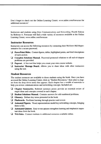 Data Communications and Networking