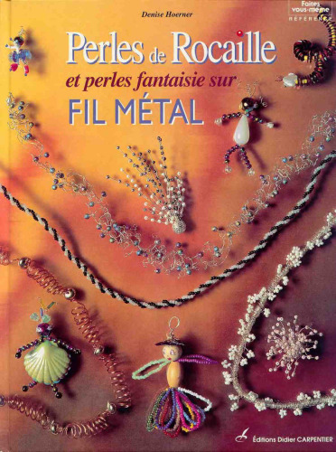 Perles de rocaille sur fil métal