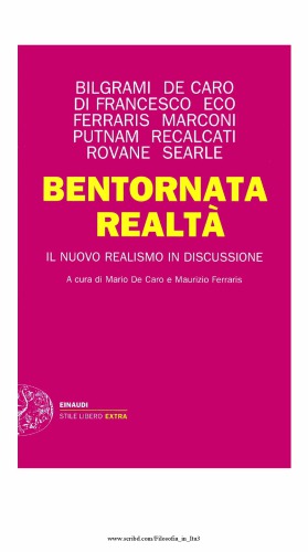 Bentornata realtà. Il nuovo realismo in discussione