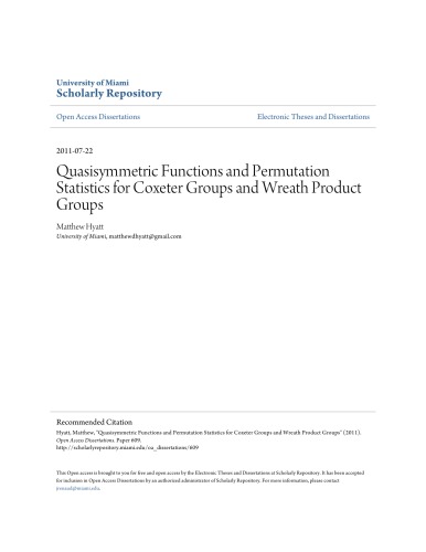 Quasisymmetric Functions and Permutation Statistics for Coxeter Groups and Wreath Product Groups