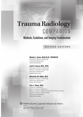 Trauma Radiology Companion: Methods, Guidelines, and Imaging Fundamentals