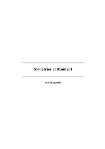 Symétries et moment