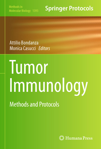Tumor Immunology: Methods and Protocols