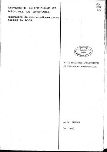 Suite spectrale d’homotopie et ensembles bisimpliciaux