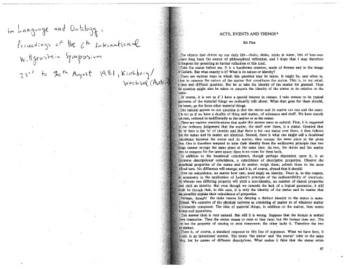 [Article] Acts, Events and Things