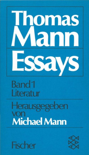 Ausgewählte Essays Band I (Literatur)
