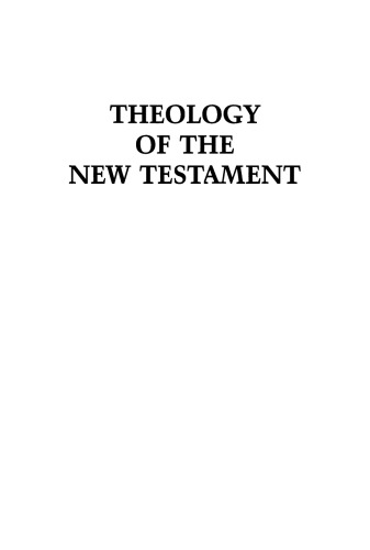 Theology of the New Testament