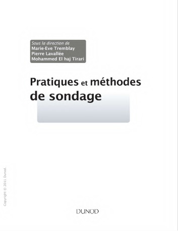 Pratiques et méthodes de sondage