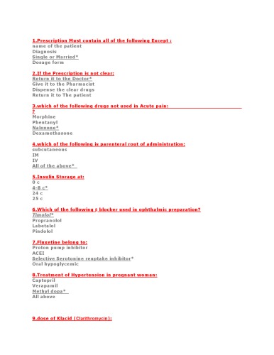 General Medicine MCQ questions