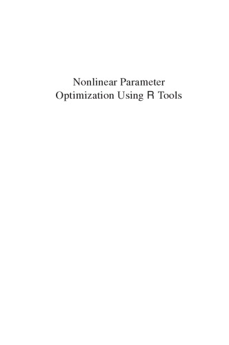 Nonlinear parameter optimization using R tools