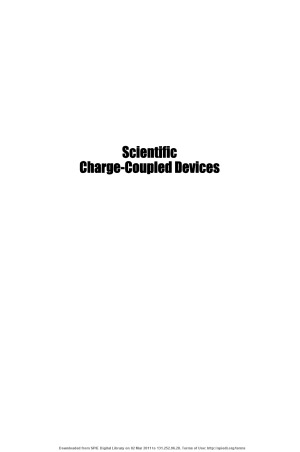 Scientific Charge-Coupled Devices