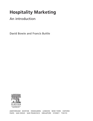 Hospitality Marketing  An Introduction