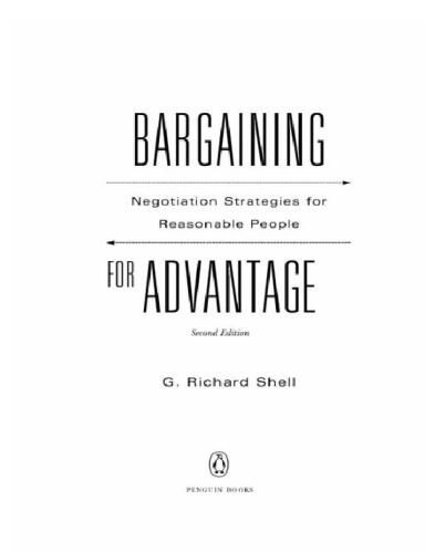 Bargaining for Advantage: Negotiation Strategies for Reasonable People