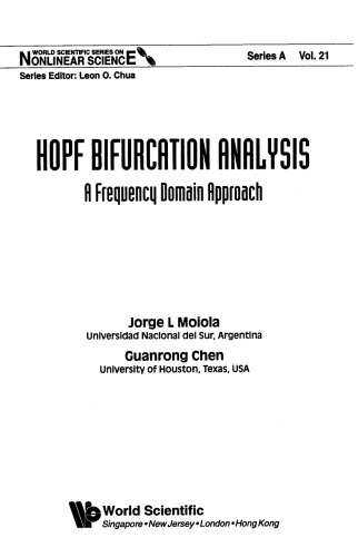 Hopf Bifurcation Analysis: A Frequency Domain Approach