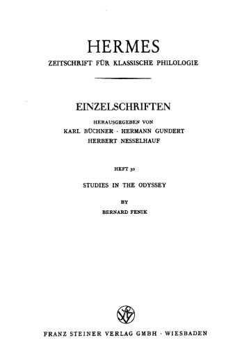 Studies in the Odyssey