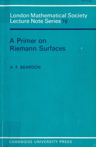 A Primer on Riemann Surfaces