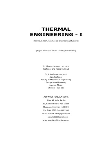 Thermal Engineering - 1