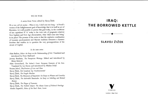 Iraq: The Borrowed Kettle