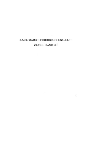 Marx-Engels-Werke (MEW) - Band 33 (Briefe Juli 1870 - Dez 1874)