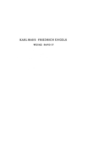 Marx-Engels-Werke (MEW) - Band 37 (Engels Briefe Jan 1888 - Dez 1890)