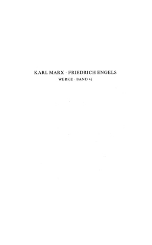 Marx-Engels-Werke (MEW) - Band 42 (Okonomische Manuskripte 1857-1858)