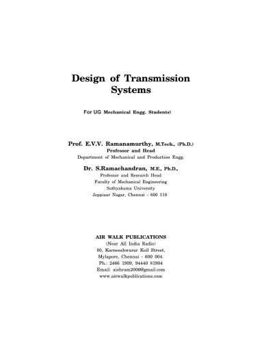 Design Of Transmission Systems