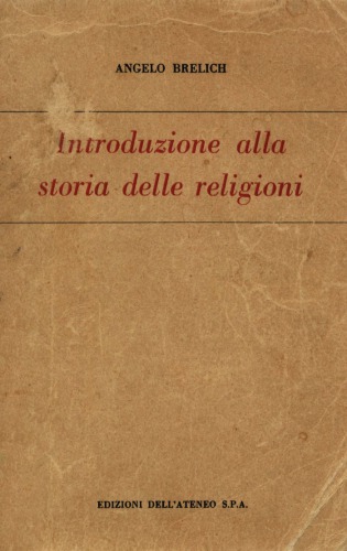 Introduzione alla storia delle religioni