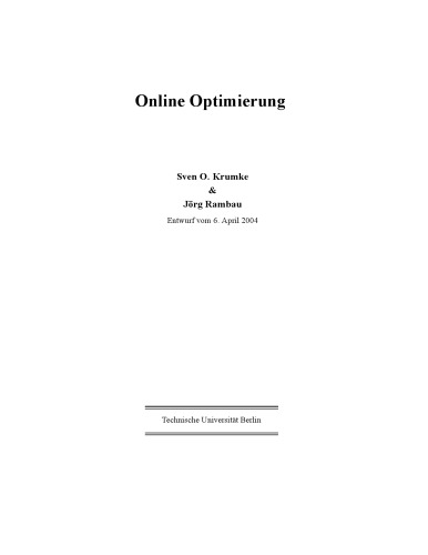Online Optimierung