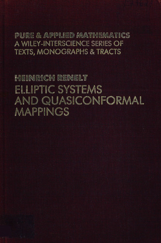 Elliptic Systems and Quasiconformal Mappings